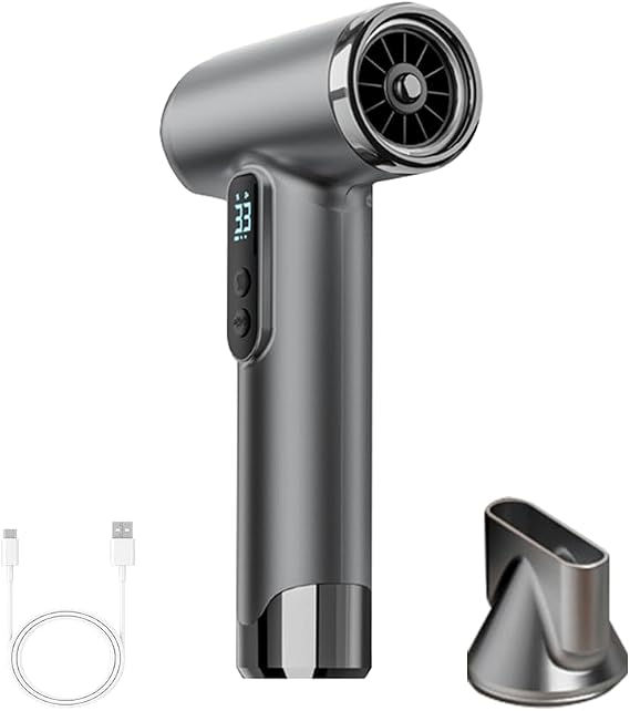 Cordless Rechargeable Hair Dryer, 15000mAh Battery Operated,USB Portable Blow Dryer,3 Adjustable Hot and Cold Air Settings, Used for Travel, Camping, and RV.