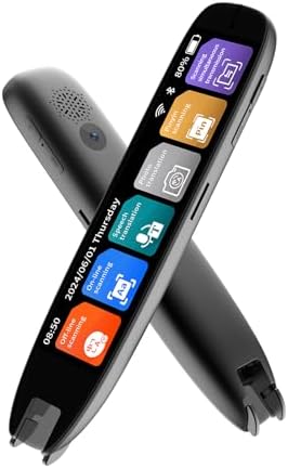 Translation Pen, 142 Language Translator Device Translator Pen, Text Extract Pen, Pen Scanner for Travel Learning and Dyslexia, Reading Pen &Translate Pen