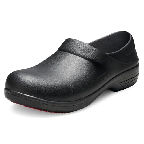NINGO Slip Resistant Work Shoes for Women, Non Slip Chef Shoes, Waterproof & Easy to Clean, Comfortable Lightweight Womens Clogs, Nurse Shoes for Food Service, Healthcare, Gardening