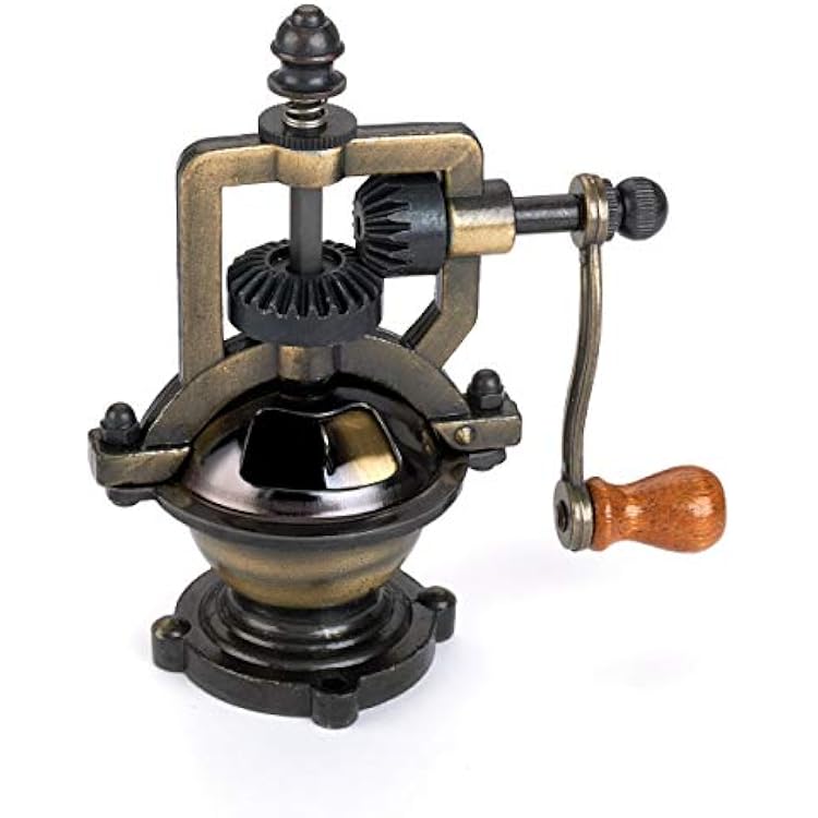 Woodriver Project Kit - Antique Style Hand Crank Pepper Grinder Kit Mechanism - Antique Brass