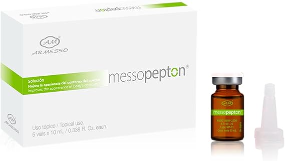 | Messopepton Cosmetic Peptide Complex for Muscle Tone & Appearance Support | with Leucine & Bio-Peptides | for Professional Use Only | 5x10mL Vials