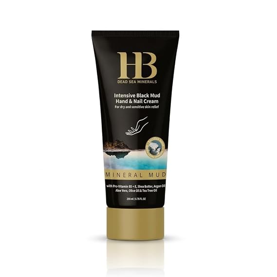 H&B Health & Beauty Hand & Nail Cream with Argan Oil 180ml Deep Moisturizing Hand Cream for Dry Skin, Soft Hands & Nail Care, Fast Absorbing Formula