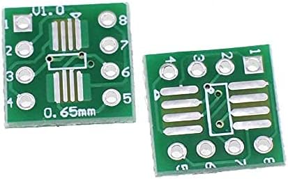 10PCS SMD to DIP Adapter PCB Proto Board Kit SOP8 SOP10 SOP14 SOP16 SOP20 SOP24 SOP28 0402/0603/0805 SMT SOT89/SOT223 TQFP100 QFN32 QFN44/48 Adapter Board (SOP8)