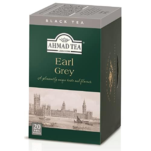 Ahmad Tea Earl Grey Tea, 20-Count Boxes Pack of 6