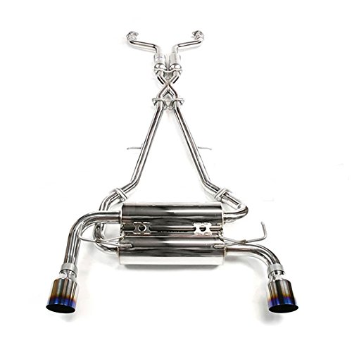 Invidia HS07IG7GIS Gemini Cat-Back Exhaust System with Stainless Steel Rolled Tip for Nissan G37 Coupe