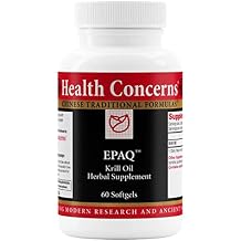 Health Concerns EPAQ Brain Health Support Supplement 1,000 mg of Krill Oil Per Serving Cognitive Function & Heart Health Chinese Herbal Supplement Antioxidants & Phospholipids 60 Softgels