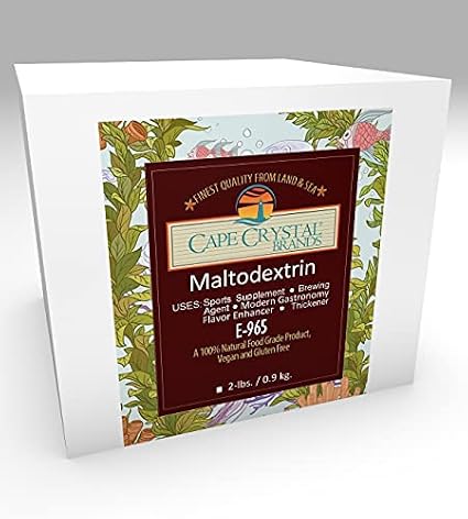 Maltrodextrin 2-lbs.- Boosts Energy with Complex Carbohydrates for Pre/Post Workout Shakes or Gels, No Artificial Colors or Flavors, Gluten-Free, Vegan