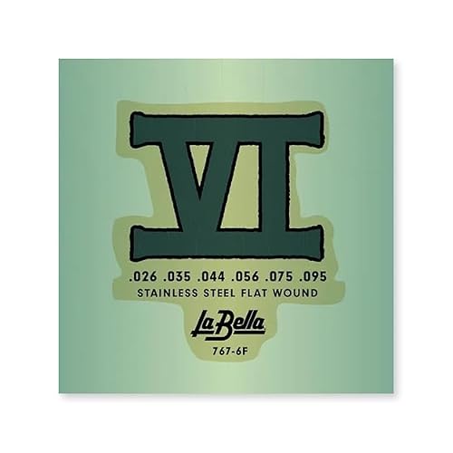 La Bella 767-6F Bass VI Strings - Flatwound