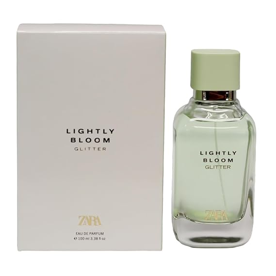 Zara Lightly Bloom Glitter Women Perfume Radiant Floral Perfume with Lotus Peony Musk & Sparkling Shimmer Eau de Parfum EDP 100ml (3.4 fl. oz.)