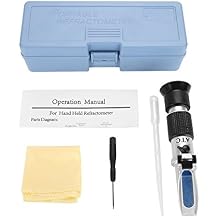 AUNMAS Refractometer Salinometer, Seawater Salinity Meter Aquarium Optics Refractometers Temperature ATC Digital 0-10% Aquarium Sea Water Pool Marine Fishkeeping Hydrometer Measurement