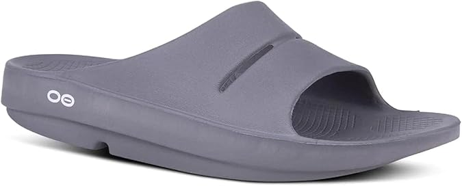 OOFOS - Unisex OOahh Sport - Post Run Recovery Slide Sandal (Slate Grey, US Men's Size 5/Women's Size 7)
