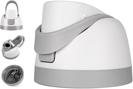 Replacement Lid for Owala Freesip One Button Water Bottle Top Lid Compatible with Owala Cup 16oz 24oz 32oz 40oz One-Touch Water Bottle Top Cap BPA-Free Leakproof Replacement Accessory (White)