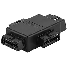 iKKEGOL Pocket OBD2 OBDII Full 16 Pin Male to 3 Female 1 to 3 OBD Cable Splitter Converter Adapter for Diagnostic Extender