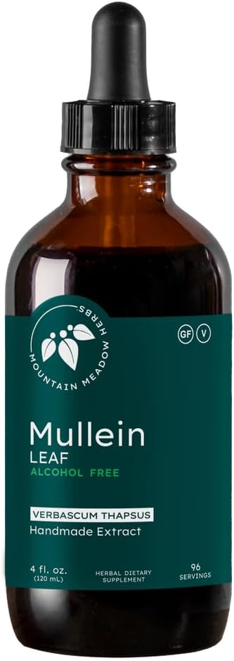 Mountain Meadow Herbs Mullein Leaf Extract (Verbascum thapsus) Liquid Herbal Tincture Non-GMO, Gluten-Free, 4 oz