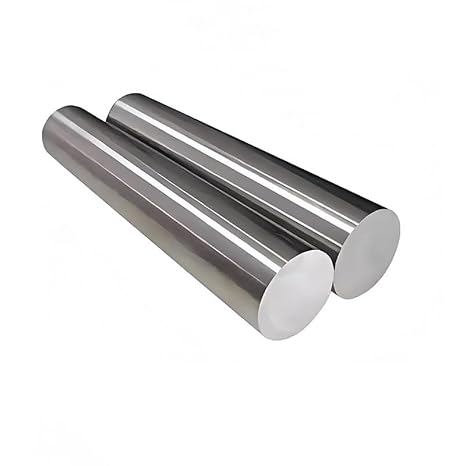 2pcs TC4 Titanium Metal Bar Titanium Round Bar Diameter 10mm(0.39") Length 1000mm(39.37") High Strength Corrosion Resistant Suitable for Industrial, Aerospace, 3D Printing, Modeling.
