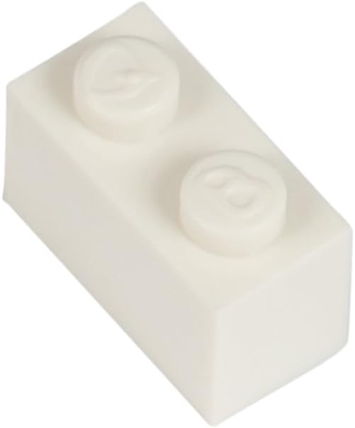 500 Piece 2x1 Building Bricks Loose Pack, White