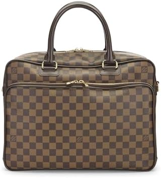 Pre-loved Damier Ebene Icare Briefcase, Brown