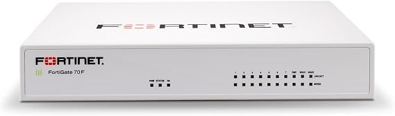 FortiGate-70F Firewall - 7X GE RJ45 Internal Ports, 2X GE RJ45 WAN Ports (Appliance Only, No Subscription) (FG-70F)