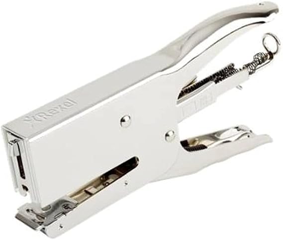 Rexel Metal Plier Stapler 55mm Throat Depth Silver (40 Max Sheet Capacity)