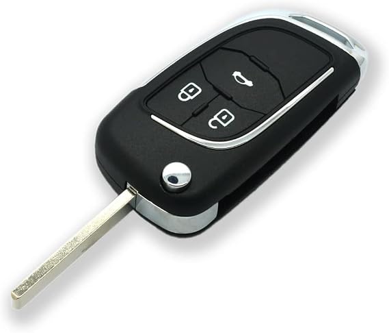 Modified Upgraded Key Shell Compatible with CHEVROLET BUICK VAUXHALL OPEL HOLDEN 3 Button Keyless Entry Flip Remote Key Case Fob SS628B