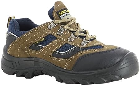 SAFETY JOGGER X2020P Men Hiking Style Safety Toe Lightweight EH PR Water Resistant Shoe, M 6.5, Brown/Navy