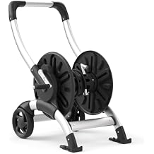 Upgrade Hose Reel Cart, Holds 200 Feet of 5/8" Hose, Hose Reel Cart With Effort-saving Hand Crank,2 Wheels,Heavy Duty Freestanding Water Hose Reels for Outside Garden Lawn Yard Outdoor