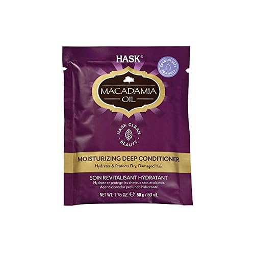 Hask Macadamia Oil Moisturizing Deep Conditioning Treatment Packet, 1.75 Ounce