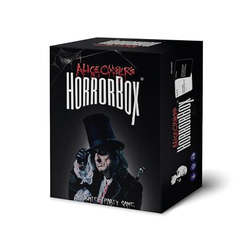 Alice Coopers HorrorBox Horror Movie Party Game - Hilarious and Spooky Card Game for Parties, Family Game Night, and Fans of Scary Movies - Ages 14, 4-10 Players - by Fitz Games
