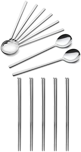 Stainless Steel Korean Spoon and Stainless Steel Chopsticks