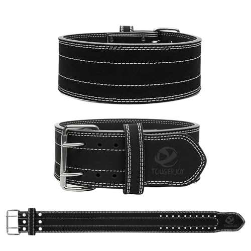 Weight Lifting Belt for Men & Women, 100% Genuine Leather Weightlifting Belt, Comfortable Squat Belt, Deadlift Belt or Powerlifting Belt, Workout Belt for Strength Training