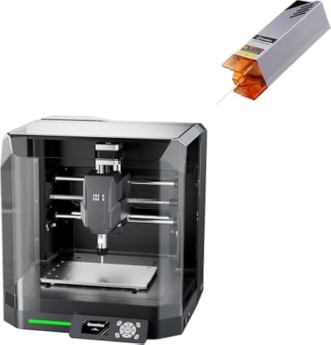 Genmitsu Cubiko Desktop CNC Router with Enclosure + Engraver Module, 5000mW Optical Power, 450nm Wavelength