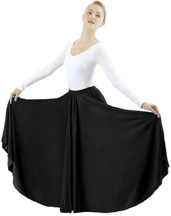 Danzcue Womens Long Full Circle Dance Skirt