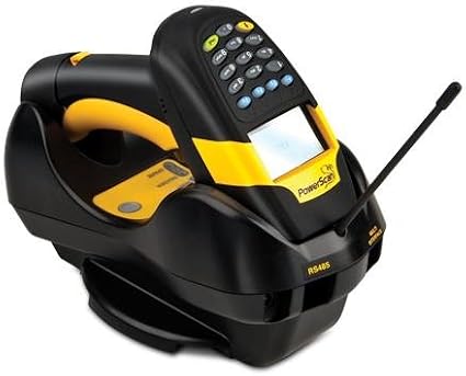Datalogic PowerScan M8300 Handheld Laser Barcode Reader (DK AR 910, 16 key, Removable Battery and USB Kit)
