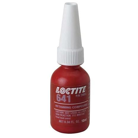 28802 Loctite Retaining Compound 641, 1700 PSI, 10mL, Yellow