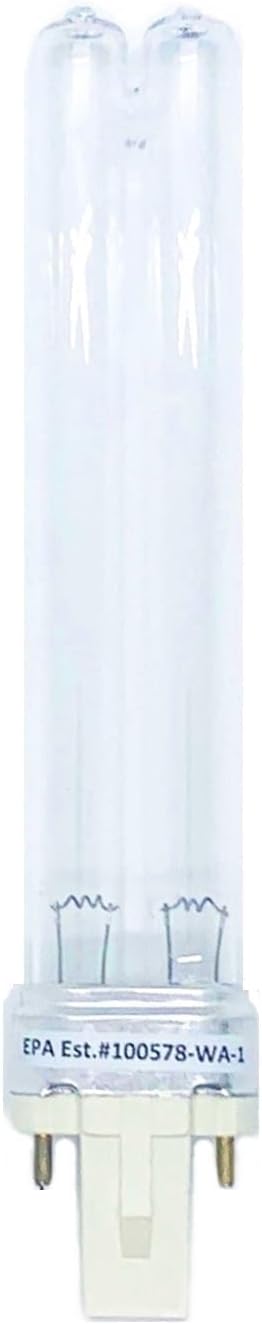 Anyray 9 Watt UV Bulb 9W G23 Base 9Watts Ultraviolet Germicidal Lamp Size 6.5 Inch