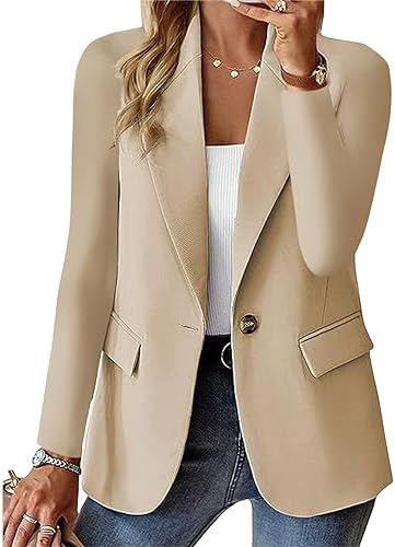 Women Blazers Suit Jackets for Women Business Long Sleeve Open Front Cardigan Blazer Dressy Casual Office Jacket