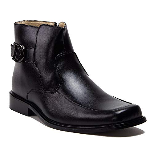 Jazame Mens 49417 Tall Western Style Riding Square Toe Chelsea Dress Boots Botas Bota