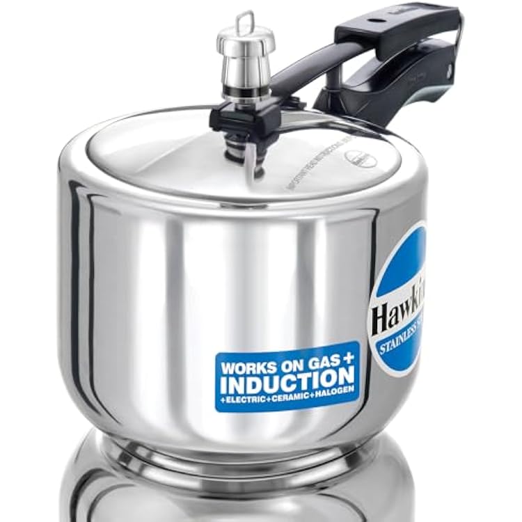 Hawkins Pressure Cooker, Stainless Steel Inner Lid Cooker, Tall Design Cooker, Induction Cooker, Silver Hss3T, 3 Liter 3 Litre
