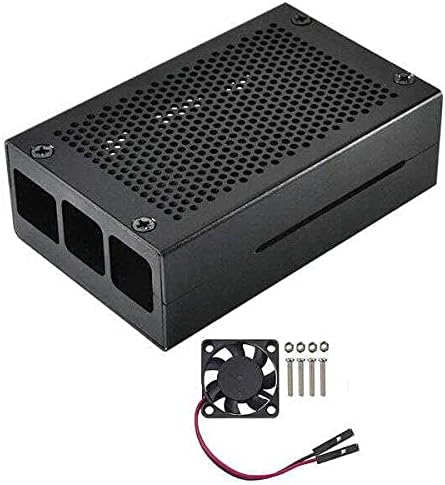 Raspberry Pi 4 Alüminyum Muhafaza Kutusu (Fanlı)
