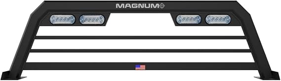 Magnum Low Pro Lighted Headache Rack | Fits 2009 to 2024 RAM 1500 Classic & 2009 to 2024 Ram 2500 Heavy Duty | NO RAM Boxes | Easy Install