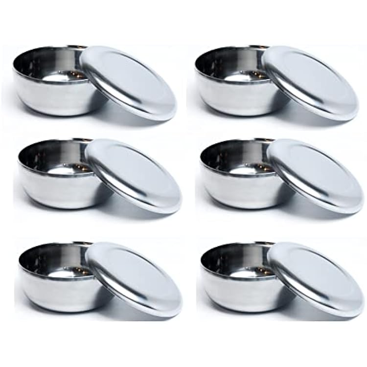 ZEESOON Stainless Steel Rice Bowl with Lid Set, Made in Korea, Kitchen Restaurant, Multi-Purpose Stainless Steel Bowl 6 pcs