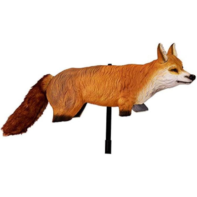 Bird-X 3D Hunting Fox Predator Decoy - Targets Canadian Geese Small Animals, Turkey, Deer and Rabbits, Yard Ornaments FOX-3D