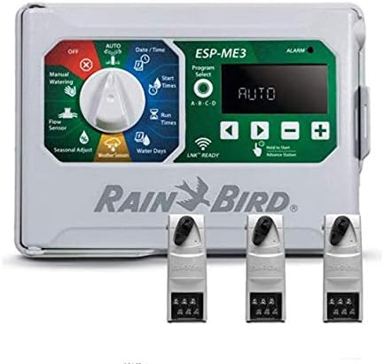 Rain-Bird Controller Indoor Outdoor Lawn Irrigation Sprinkler Timer ESPME3 (+ 3 Modules Only)