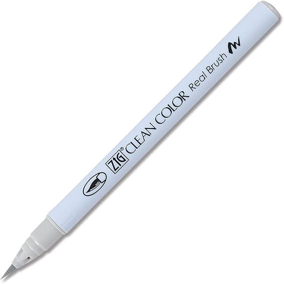 Zig Clean Color Real Brush Marker, Cool Gray