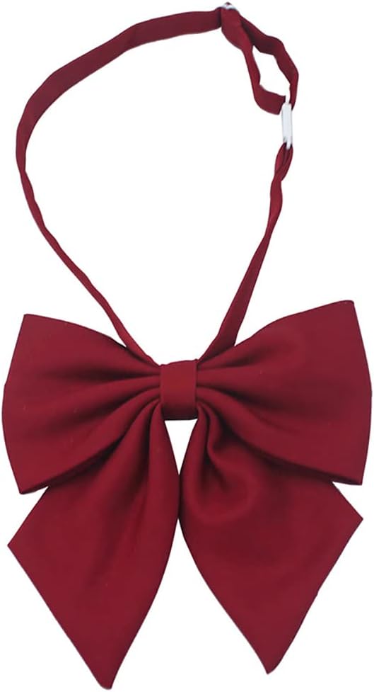 Women's Bowtie Japan School Uniform Bow Bowknot Adjustable Pre-tied Bow Tie Necktie for Cosplay Costume Accessory