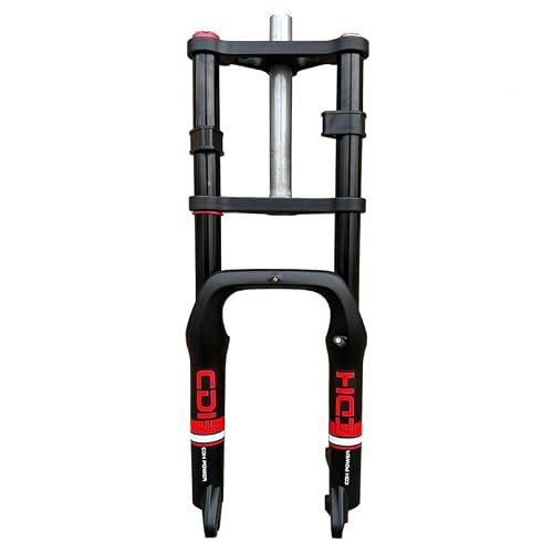 CDHPOWER CDH 20X4.0 Fat Tire Bike Fork, Air Suspension Bicycle Fork Double Shoulder Fork Off Road Bike Fork