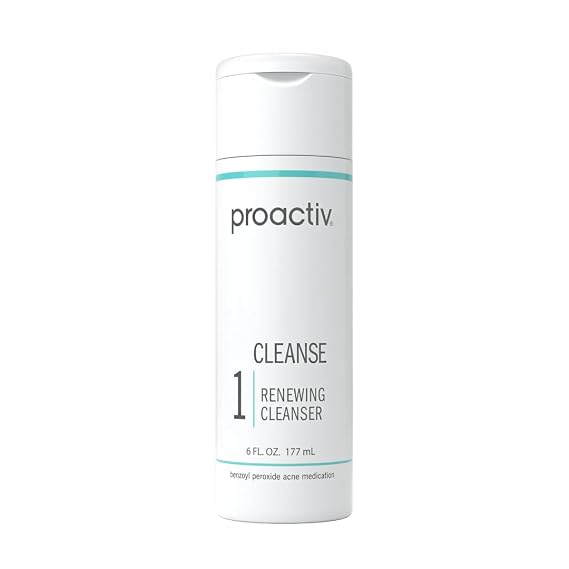 Proactiv Acne Cleanser - Benzoyl Peroxide Face Wash and Acne Treatment - Daily Facial Cleanser and Hyularonic Acid Moisturizer with Exfoliating Beads - 60 Day Supply, 4 Fl Oz