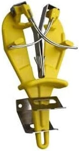 Giesser Since 1776 - Made in Germany - Sharp Easy, Knife Sharpener, with Holder, honing Steel, Dual Function, Yellow, 9980
