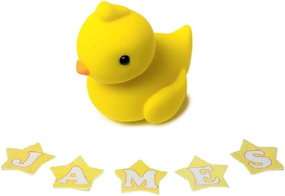 Duck Cake Topper 100% EDIBLE cake Topper personalised name