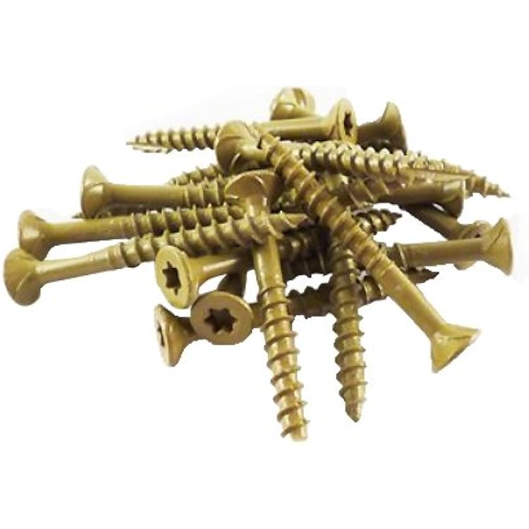 WoodPro Fasteners AP10X4-5 T25 5-Pound Net Weight 10 by 4-Inch All Purpose Wood Construction Screws, 270-Piece, Gold